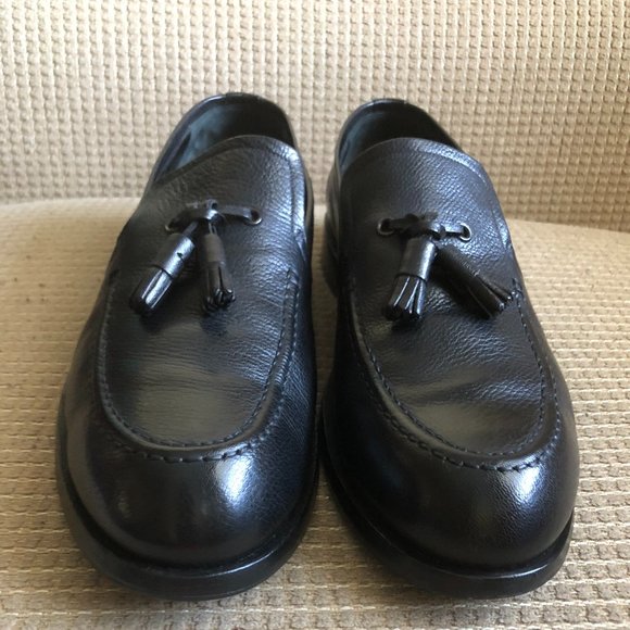 Jimmy Choo Men\'s Black Leather Tassel Shoes main image 13
